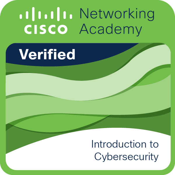 شعار شهادة Cisco - Introduction to Cybersecurity