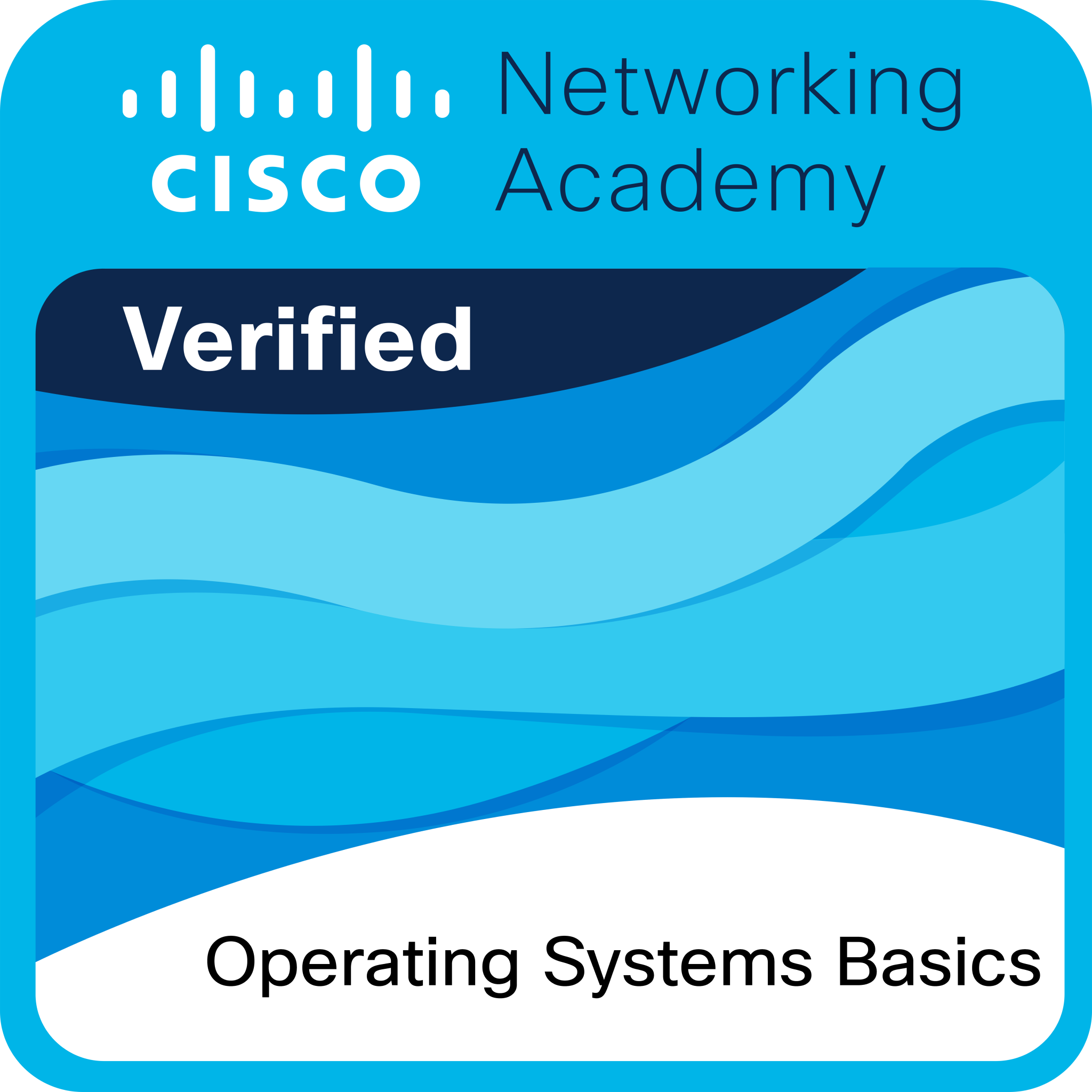 شعار شهادة Cisco - Operating Systems Basics